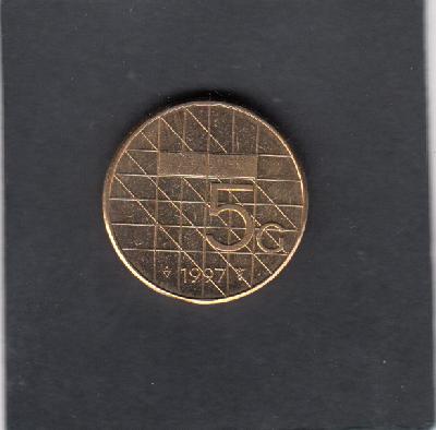 Beschrijving: 5 Gulden Beatrix